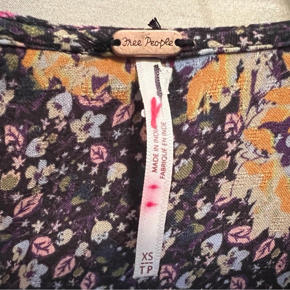 Free People Marais Printed Midi Dress in Black Combo, NWOT. Includes slip, NWOT. - Picture 4 of 16